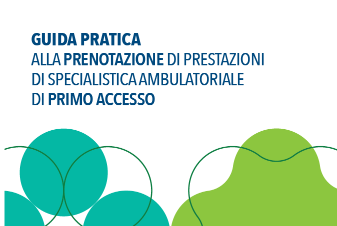 locandina Guida pratica alla prenotazione di prestazioni di specialistica ambulatoriale di primo accesso