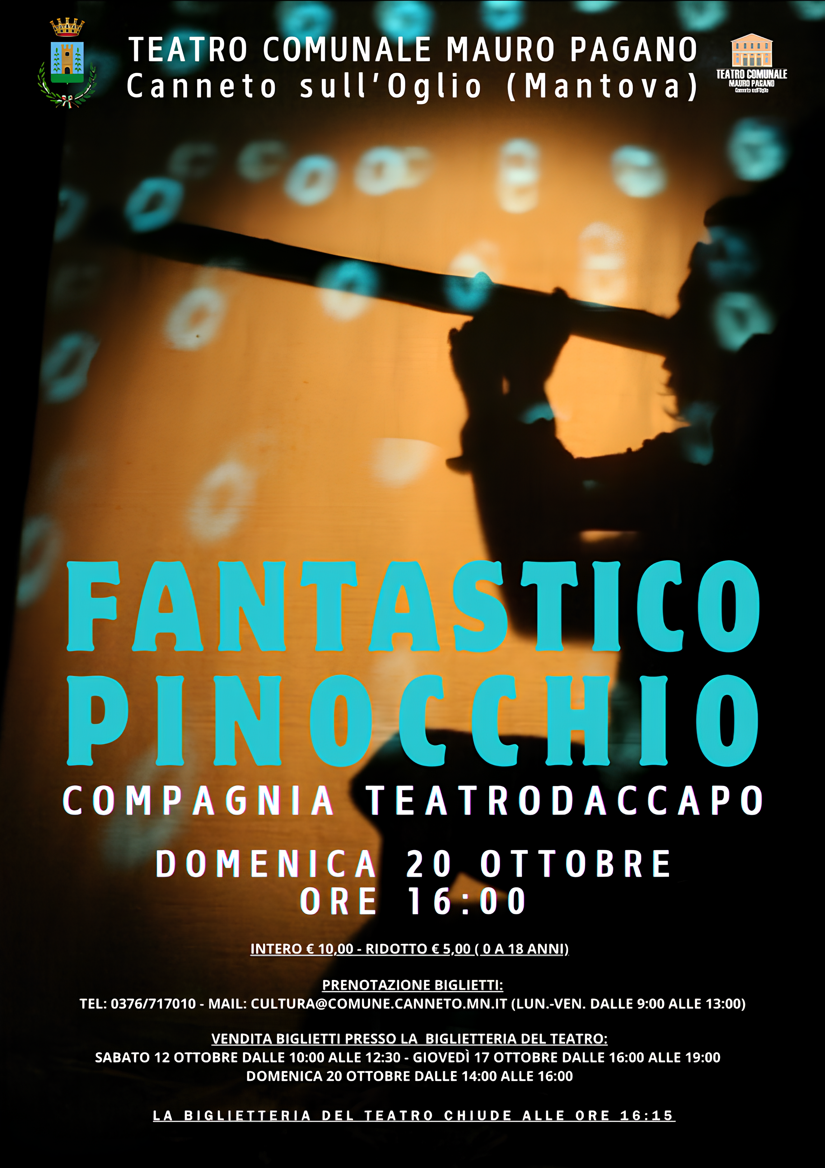 Locandina Fantastico Pinocchio compagnia teatrodaccapo